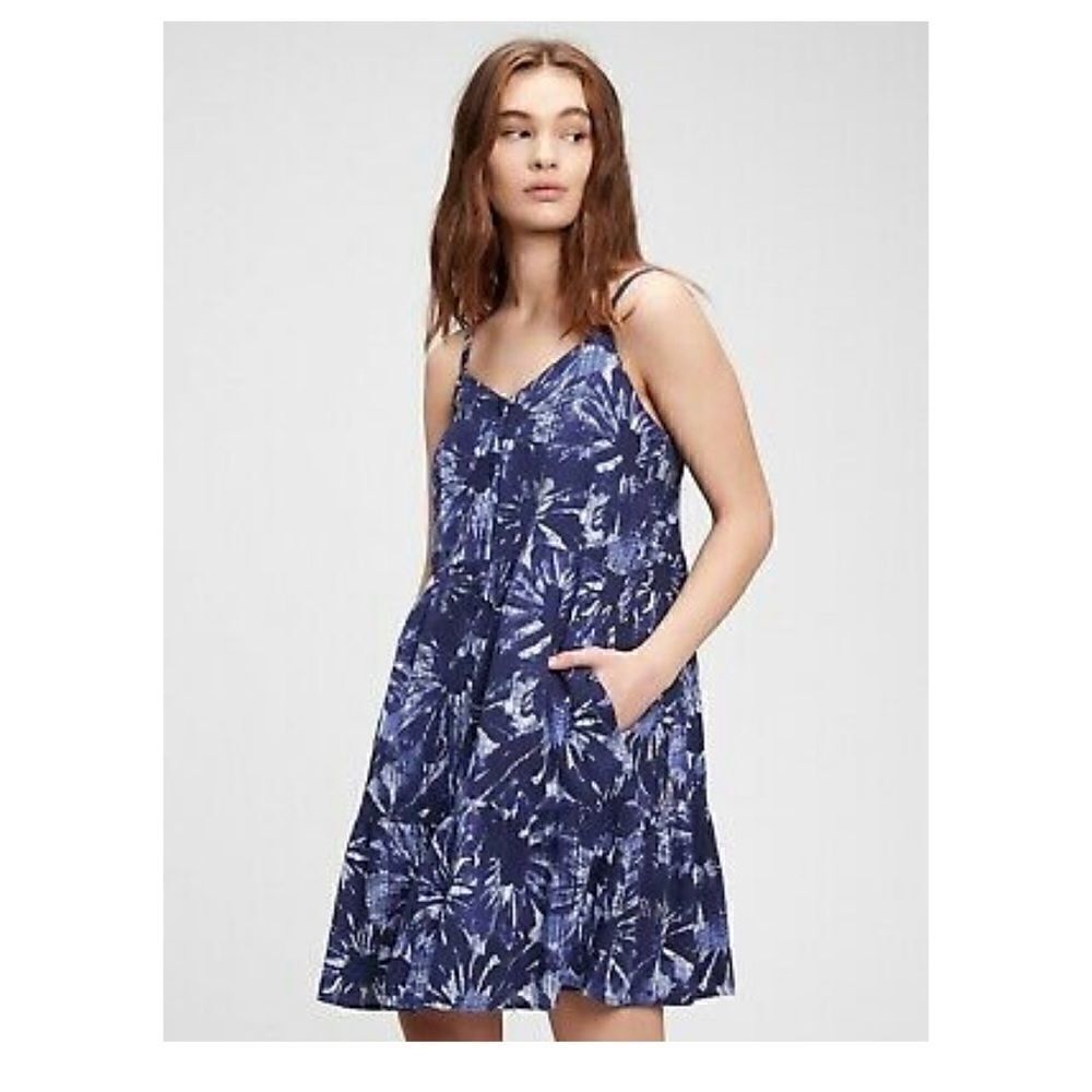 Gap | Button-Front Tiered Tank Dress